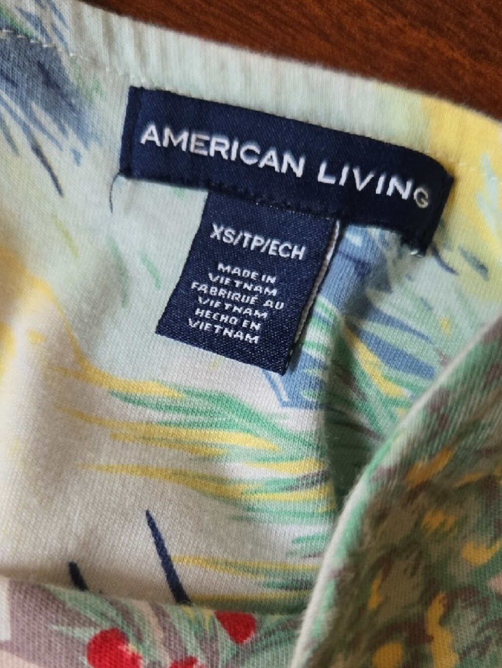 American Living Yellow White Floral Maxi Dress Beach Vacation Summer Cruise - Picture 5 of 6